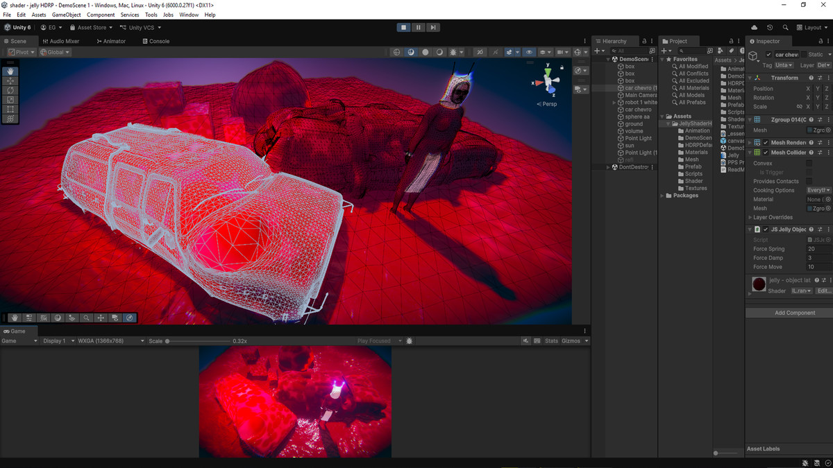 Jelly shader (URP, HDRP)