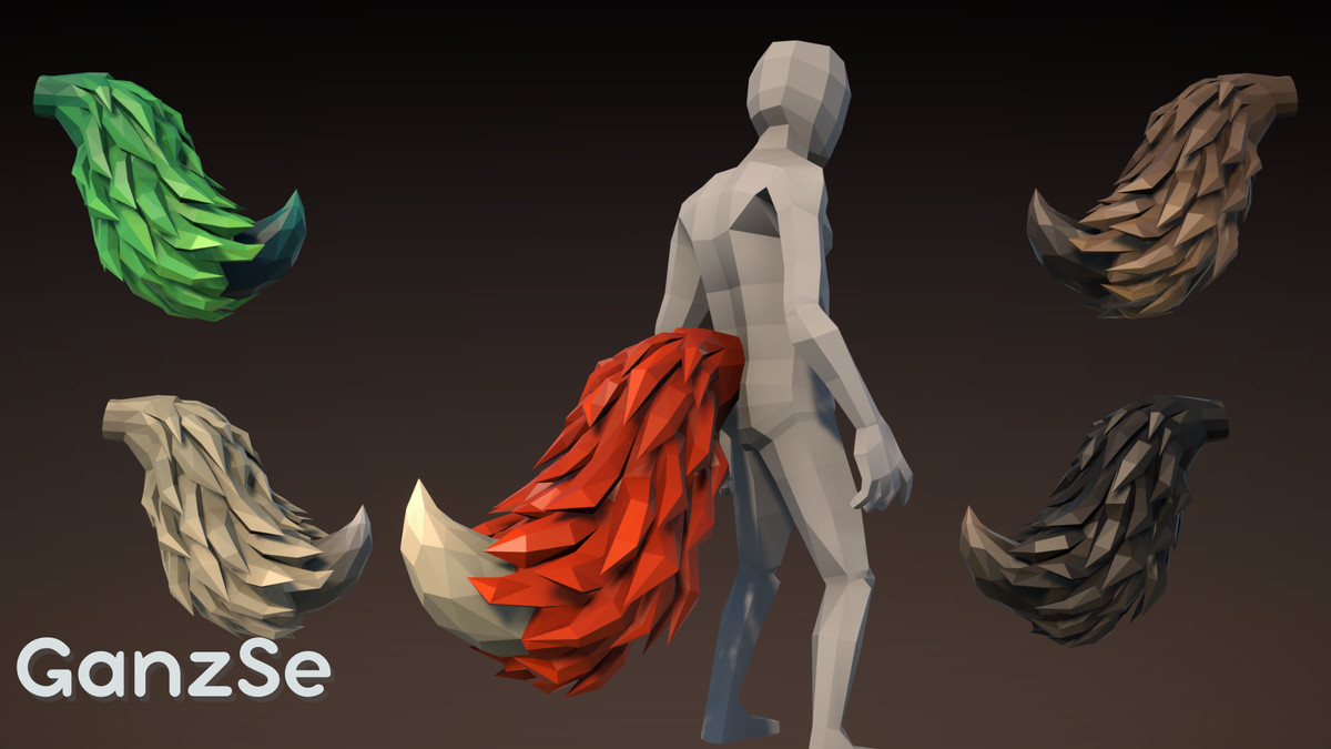 GanzSe Tails - Fantasy Low Poly Pack