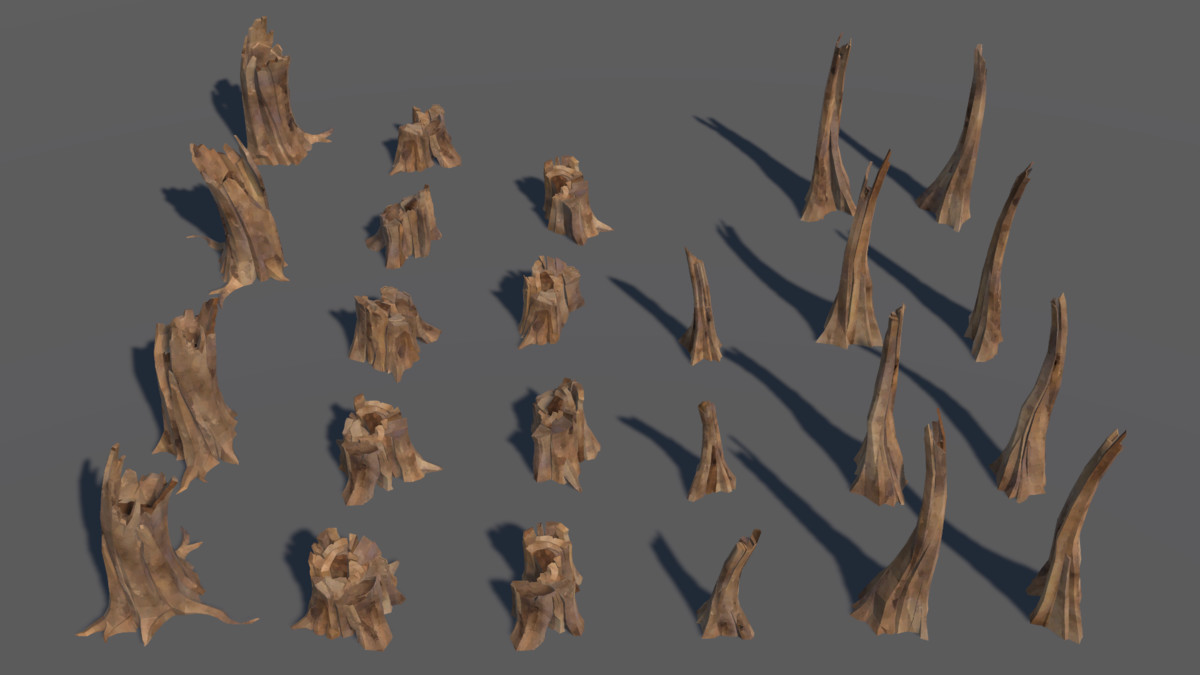 LowPoly Nature DeadTree