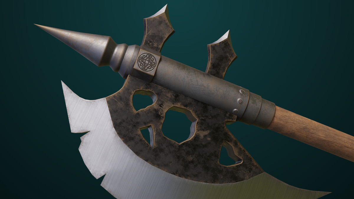 Battle Axe 16 URP HDRP Textures