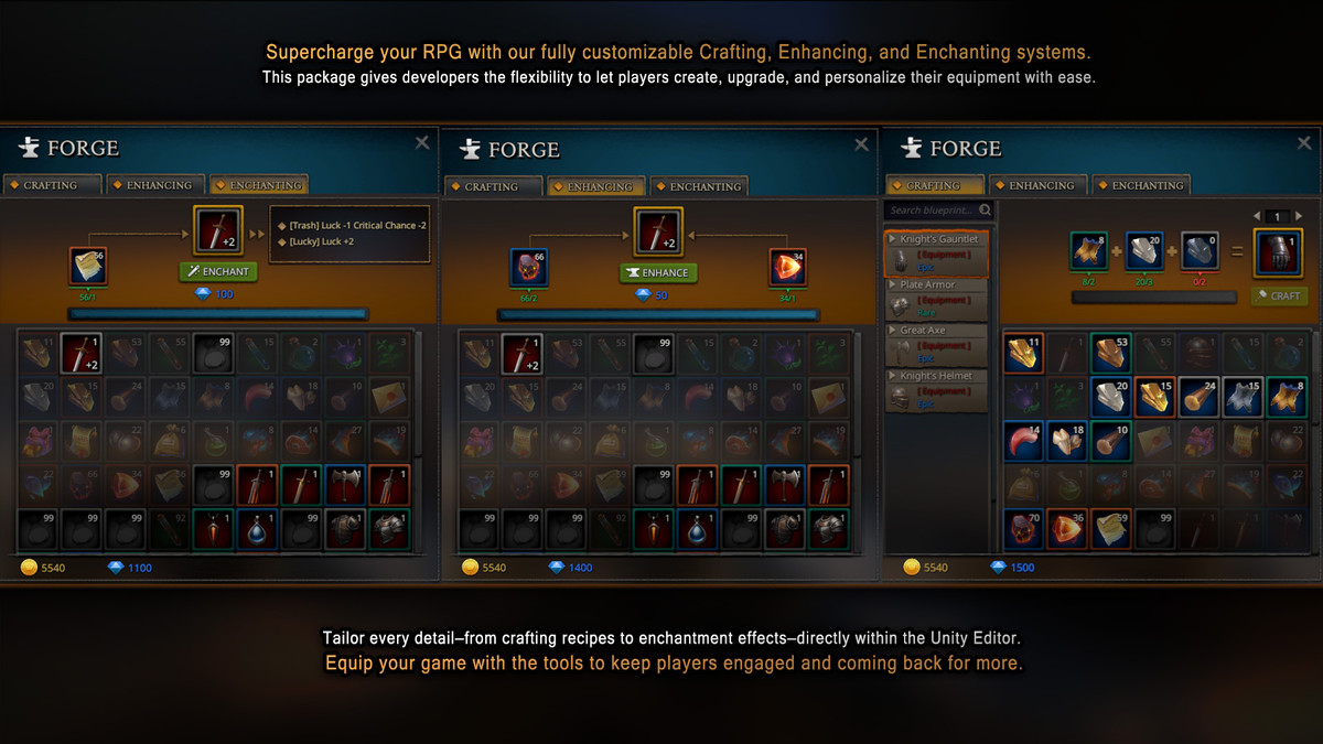 Master Inventory Engine Pro - Crafting/Loot/Trade/Skills/HotBar