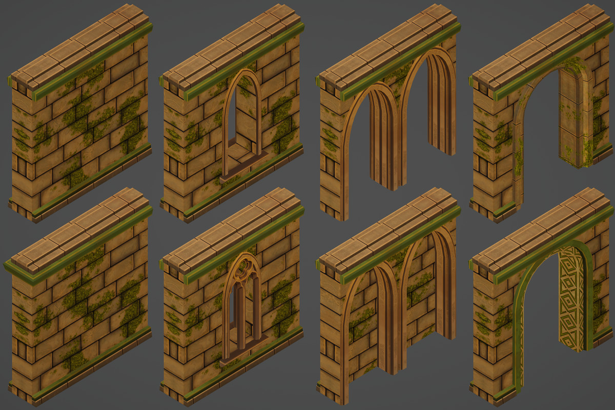 Ruins Forest Environment