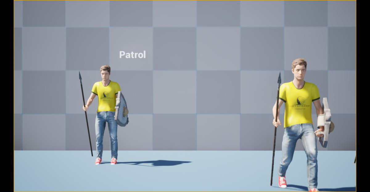 Medieval Castle Guard Animation
