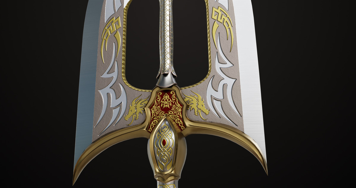 Battle Axe 10 URP HDRP Textures