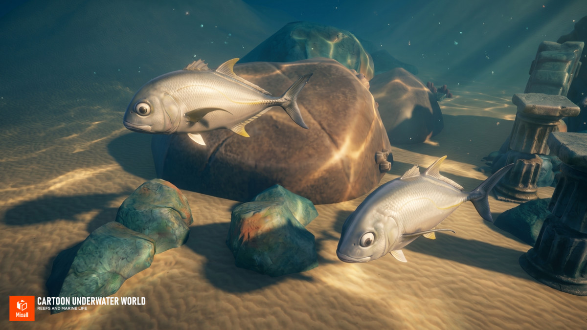 Cartoon underwater world - Reefs and Marine life