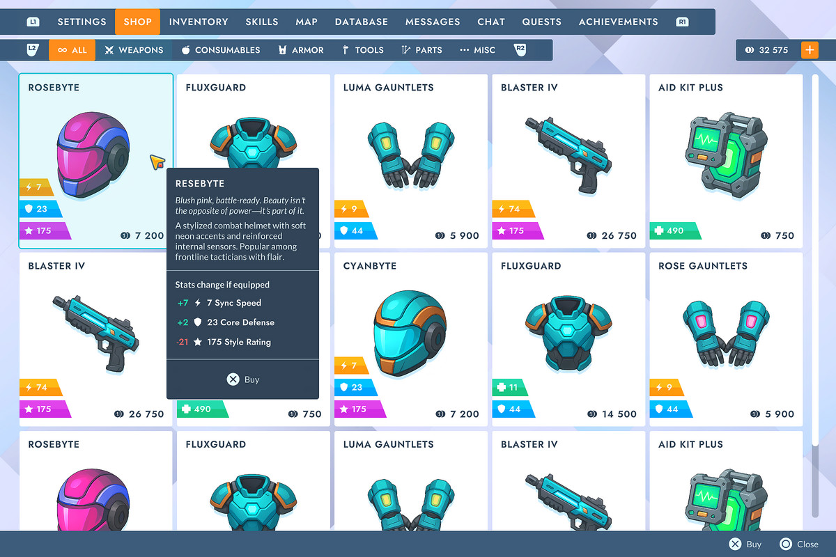 Everwatch GUI - Sci-Fi Complete Game UI Pack + sources
