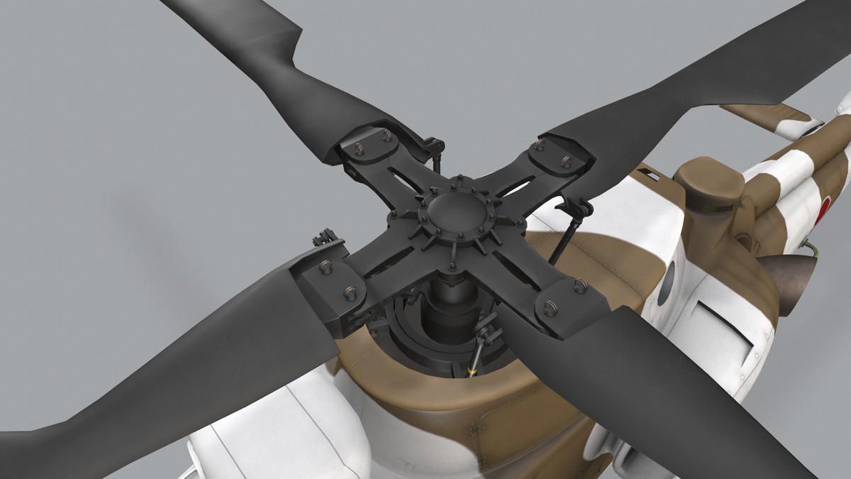 OH-1 Ninja JGSDF Winter Complex Animation (447)
