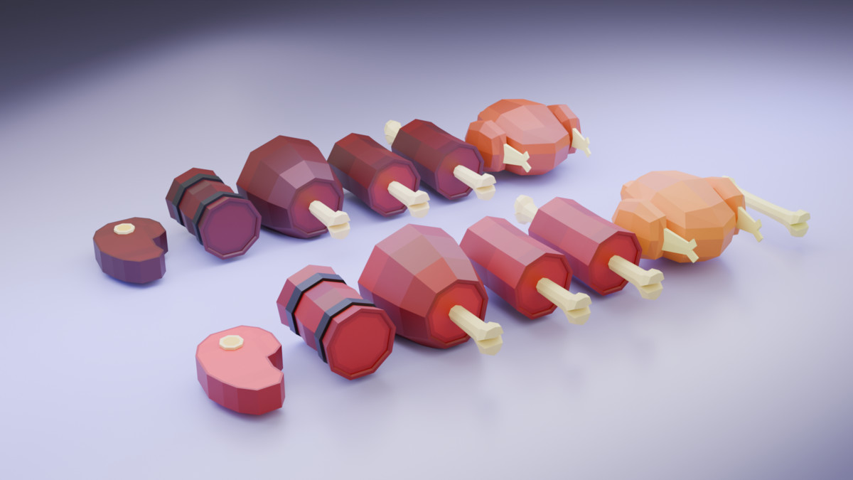 Survival Food Pack – Low Poly Assets