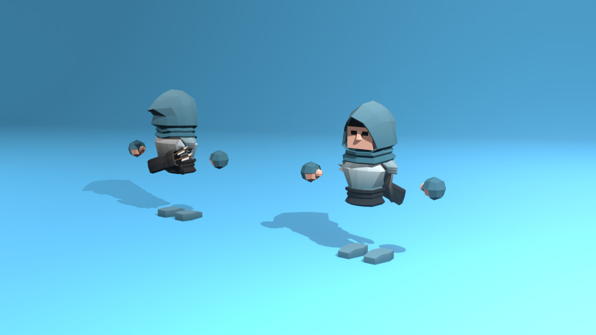 Low Poly Cubic Character - By Shokubutsu