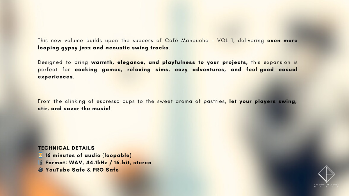 Cafe Manouche - Loops for Cozy Games VOL 2