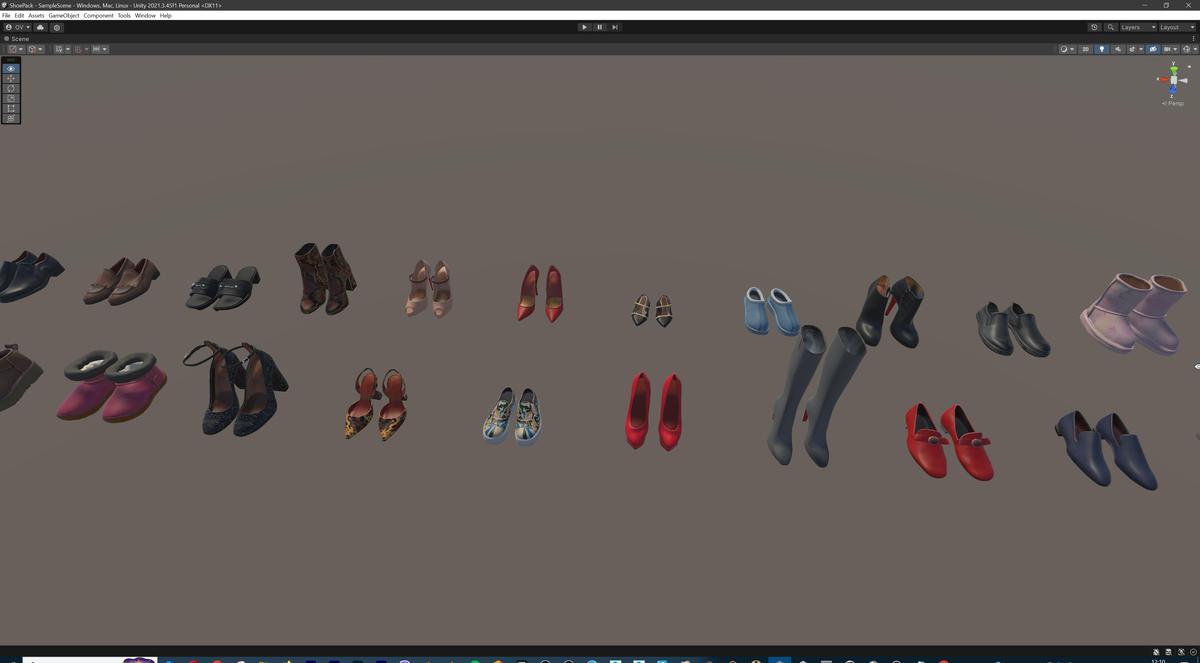 Ultimate Shoe Pack (72 Footwear Low-poly 3D models)