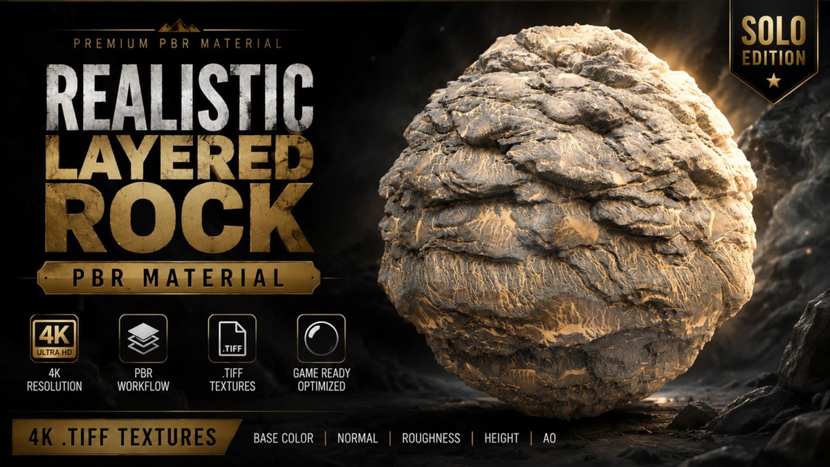 Realistic Sandstone Collection – 4K PBR Materials