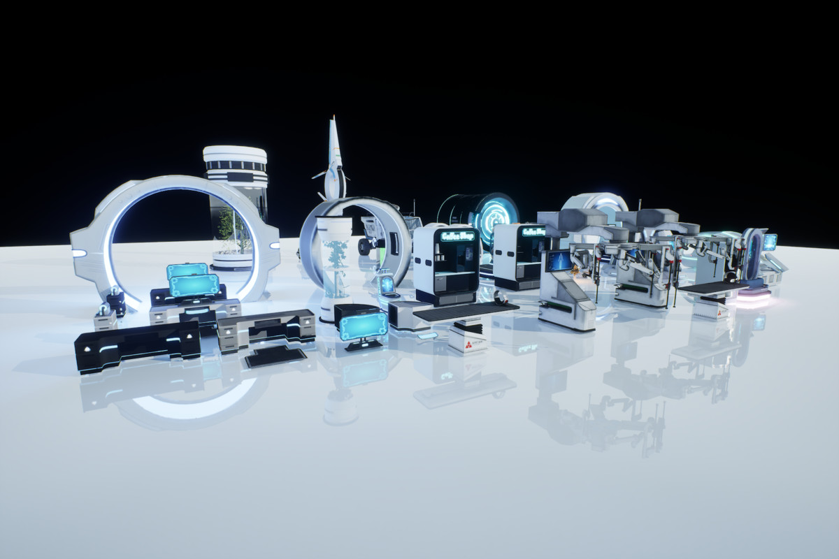 Ultimate Futuristic Props Bundle – Complete Collection (Vol.1–4)
