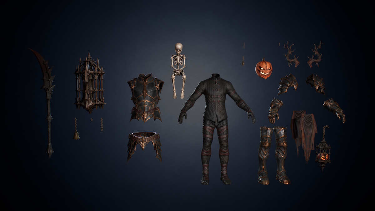 Pumpkin Reaper – Dark Fantasy Halloween Character