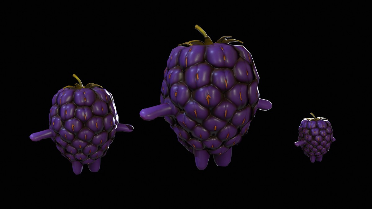 Chibi Fruit Blackberry Two