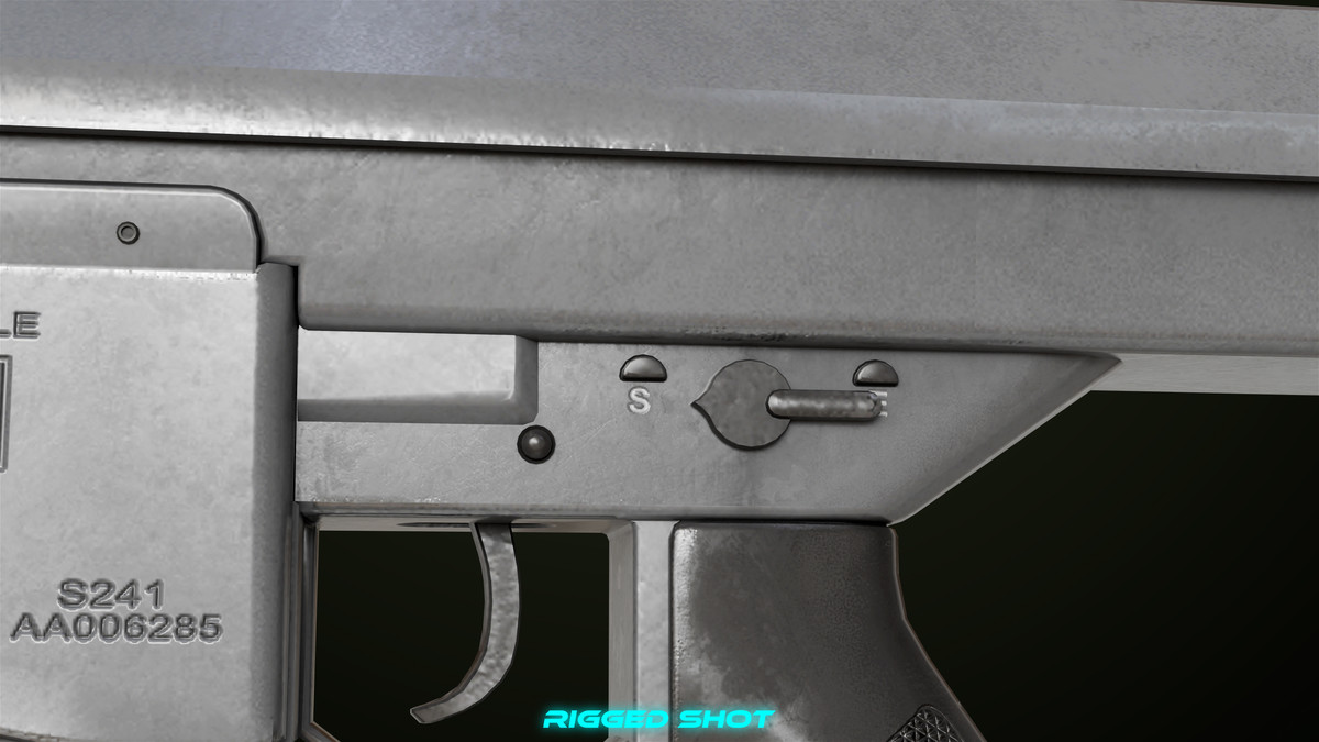 Sniper Rifle 02 Black and Sandal Single Map URP HDRP