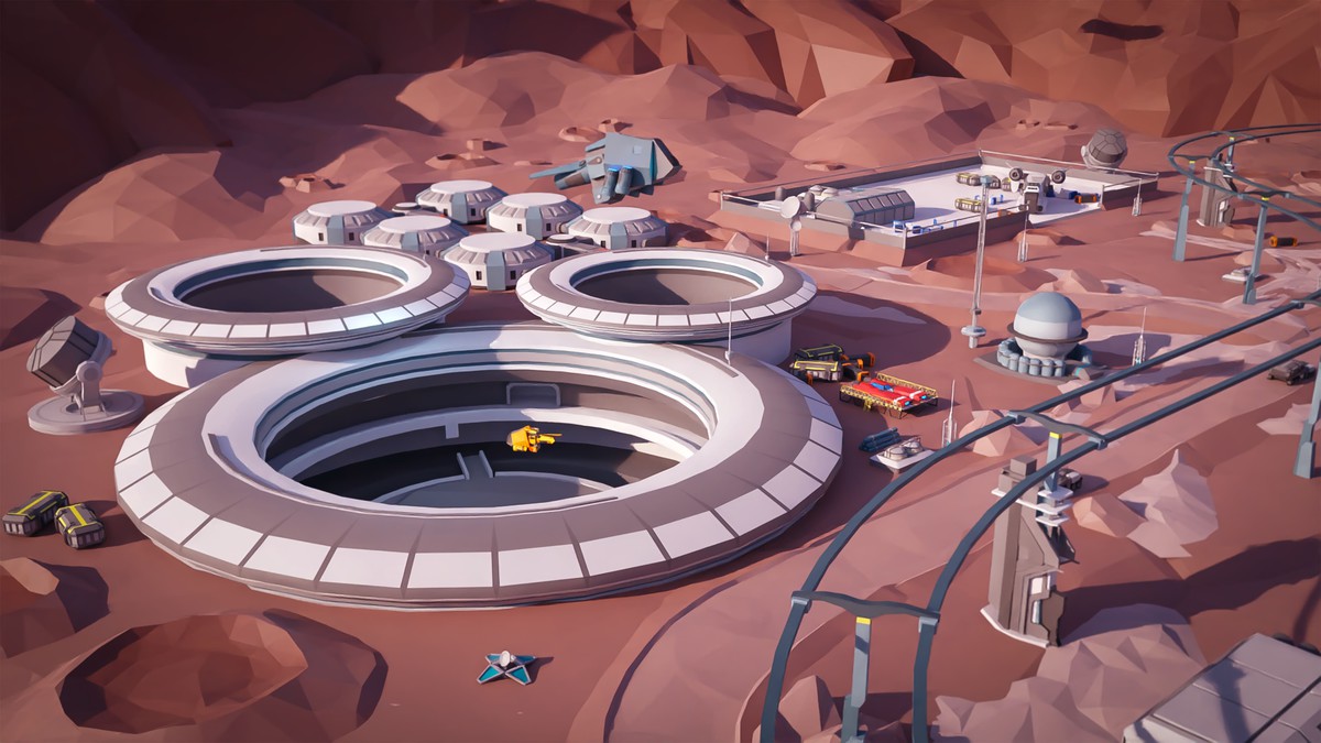 Mars Spaceport - Low Poly 3D Models Pack