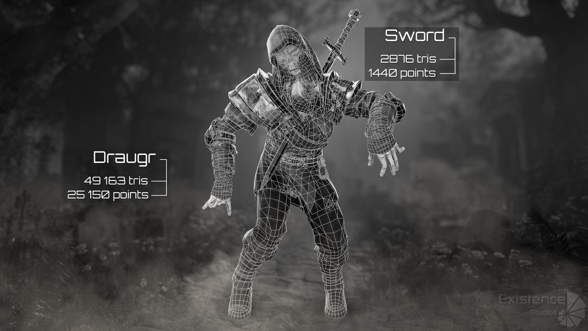 3 in 1 - Creature Pack 4 - Raven - Undead Draugr - Nun Katharine - #77