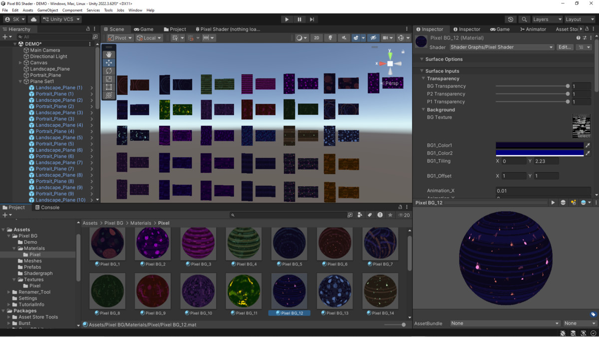 Pixel BG Shader