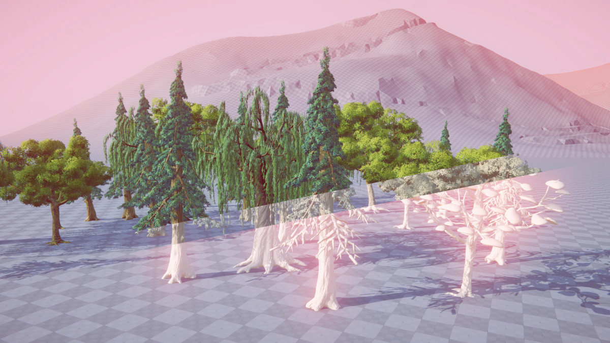 Stylized Fluffy Trees HQ Pack