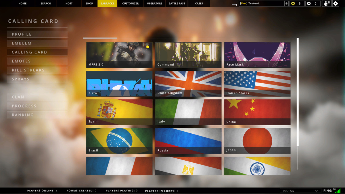 Emblems and Calling Cards - MFPS Addon