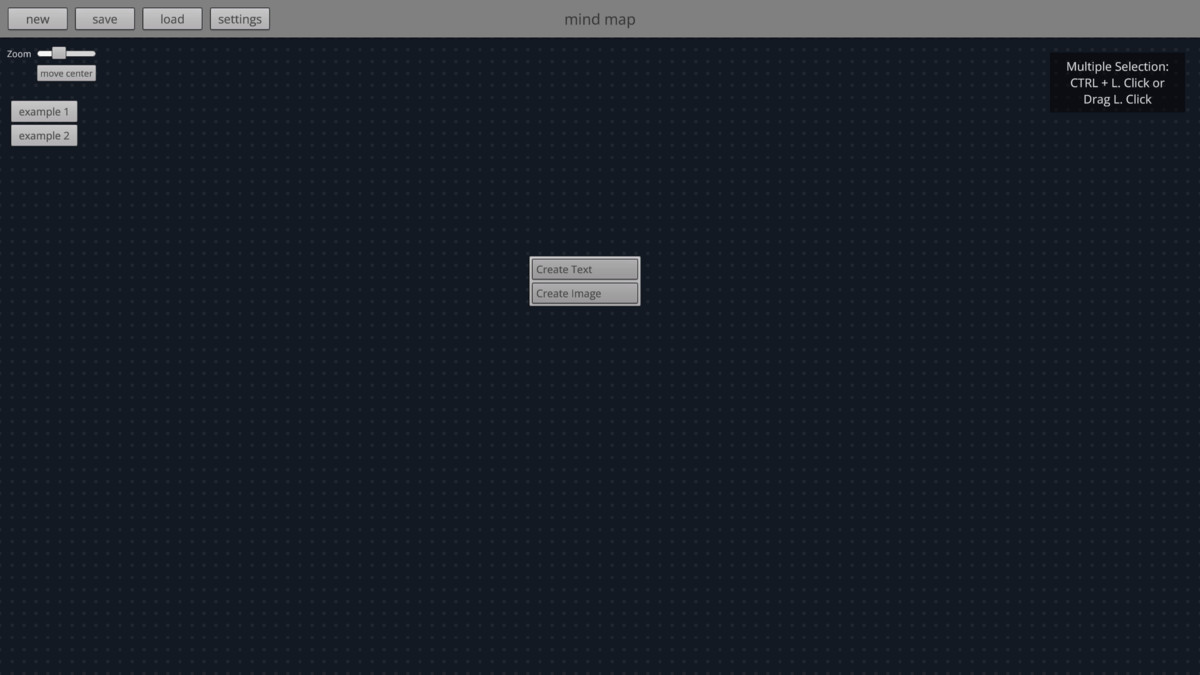 Runtime Mind Map Node Editor