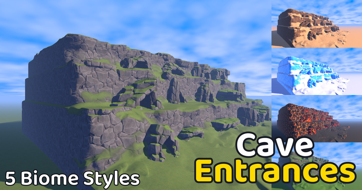 Stylized Nature - Cave Entrances Pack