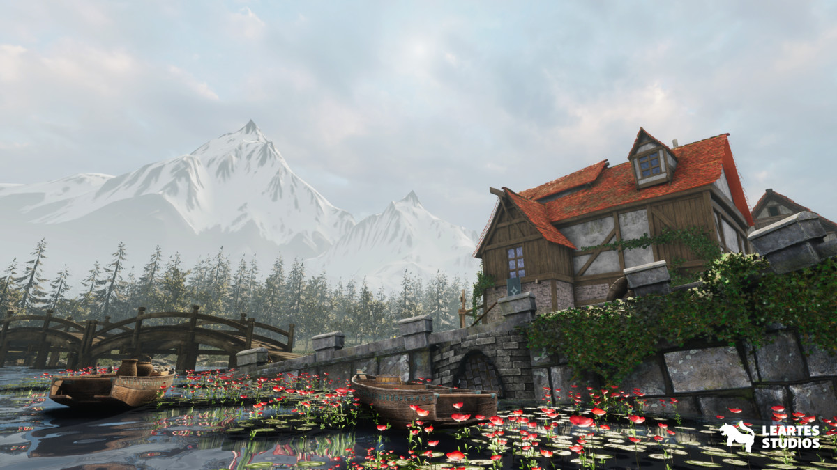Medieval Lakeside Town