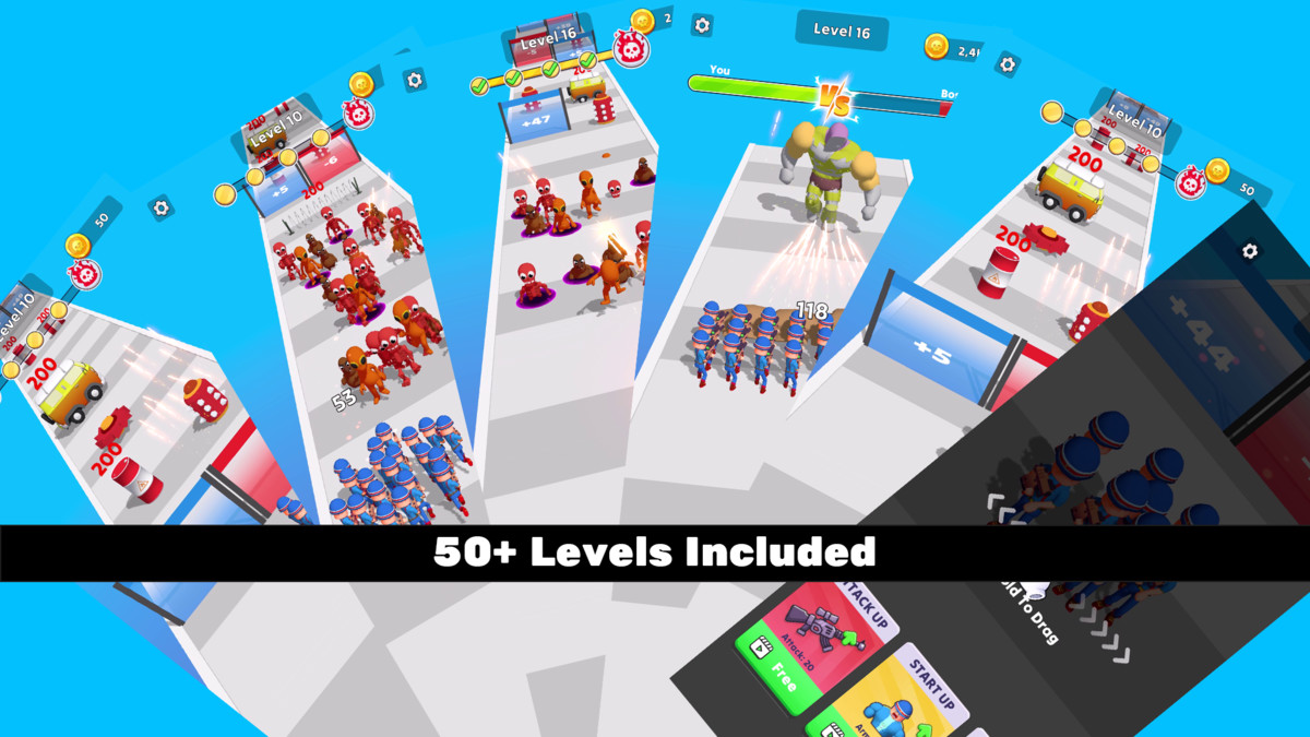 Last Survival 3D Gate Runner Mobile Template