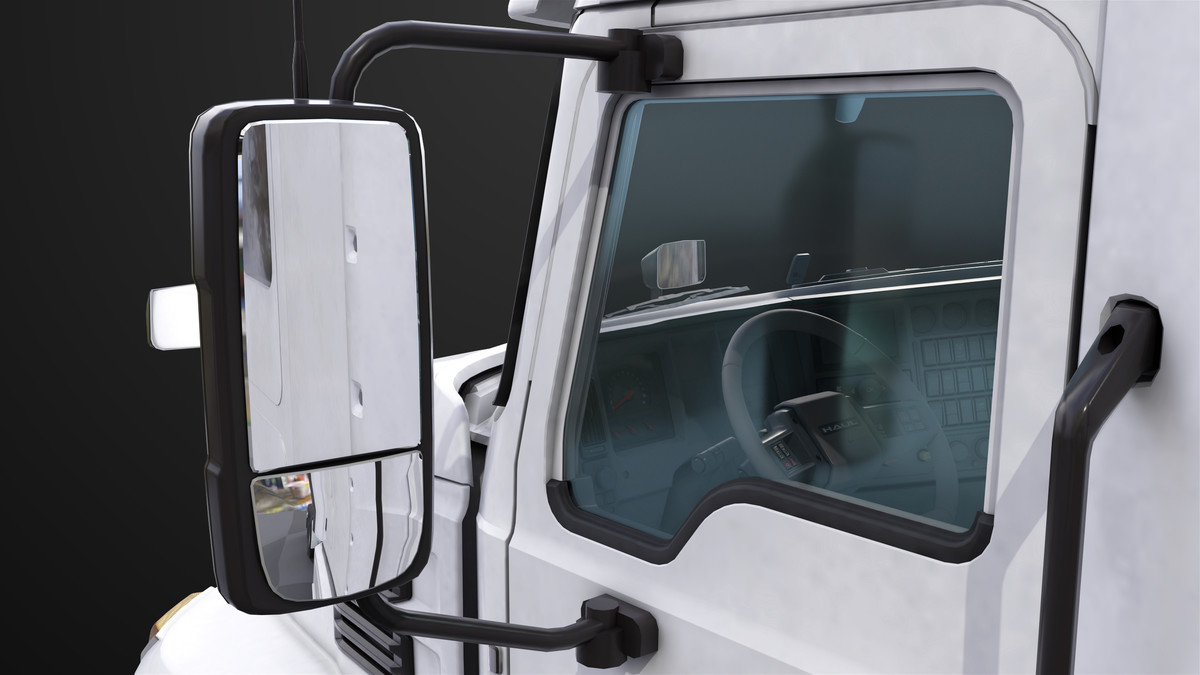 Heavy Truck Chassis 05 White Interior URP HDRP Textures