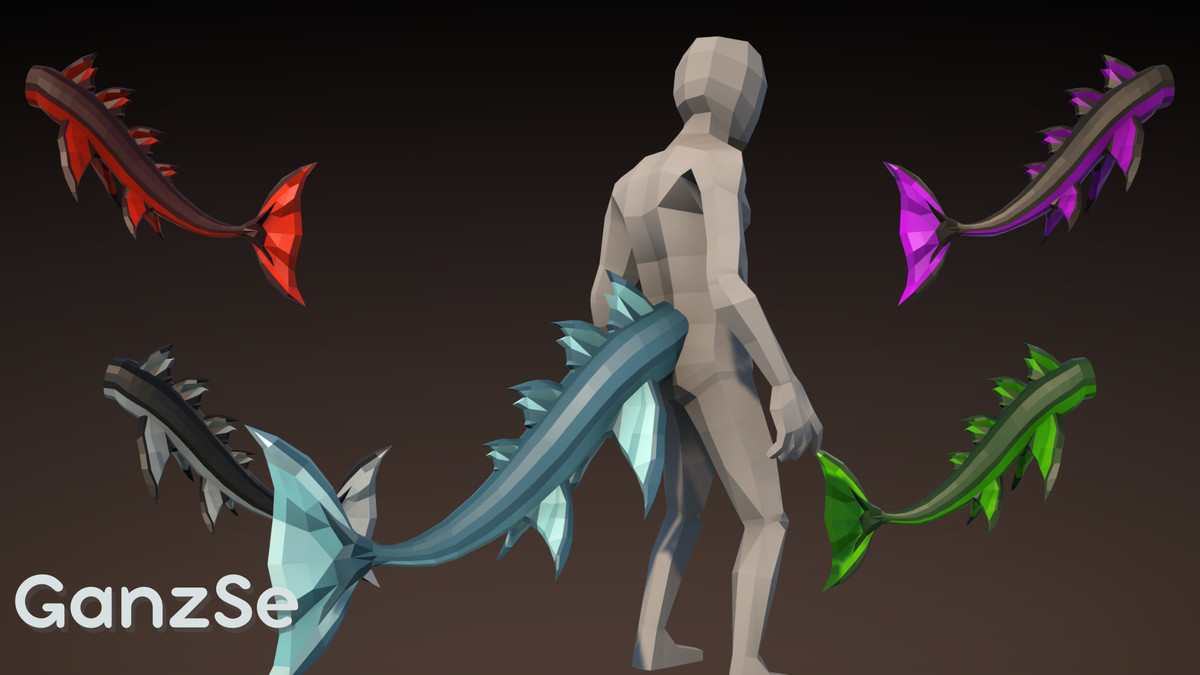 GanzSe Tails - Fantasy Low Poly Pack