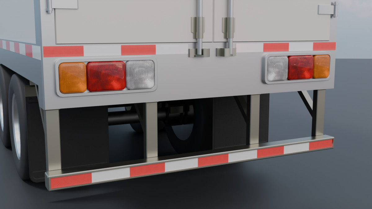 Realistic American Semi Truck + Box Trailer | 11 Truck + 8 Trailer Colors | PBR