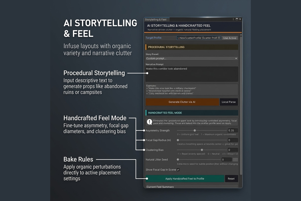 AI LEVEL SCATTER - The Ultimate AI-Powered Level Design Suite for Unity
