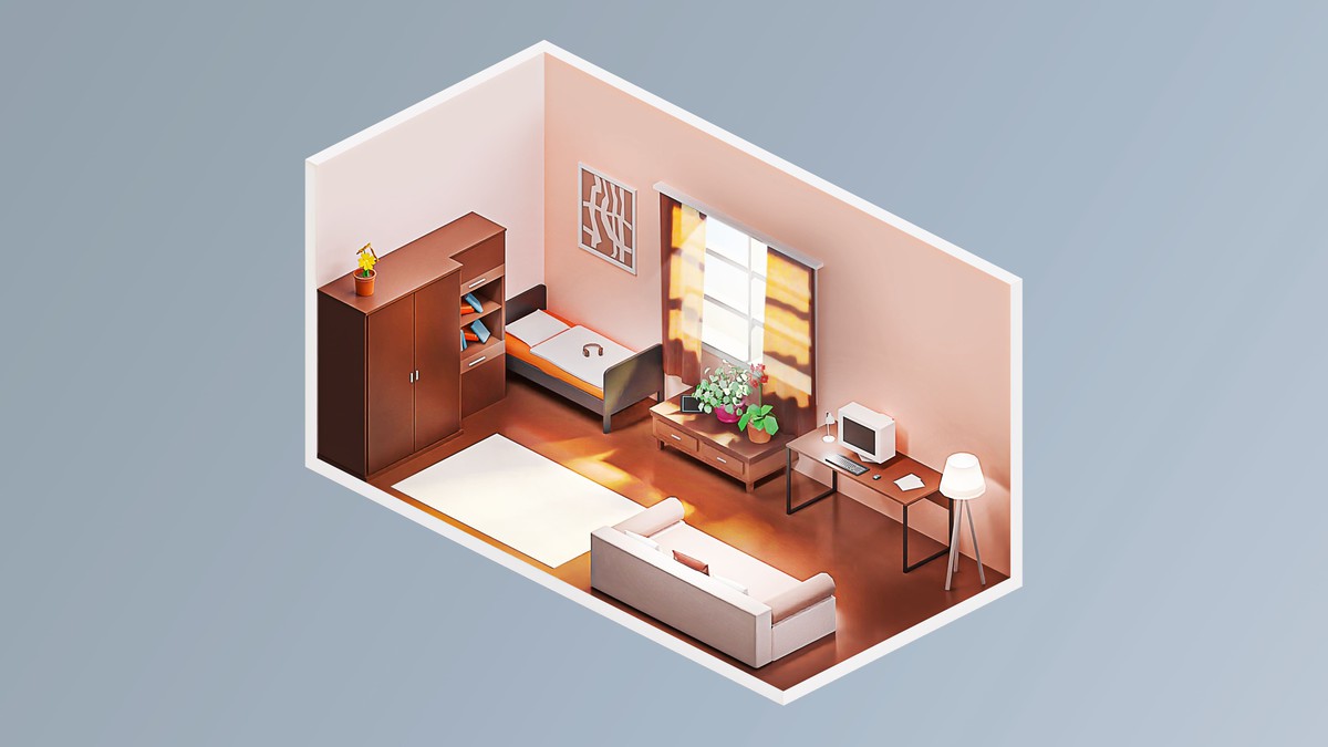 Interior 7 - Low Poly 3D Models Pack