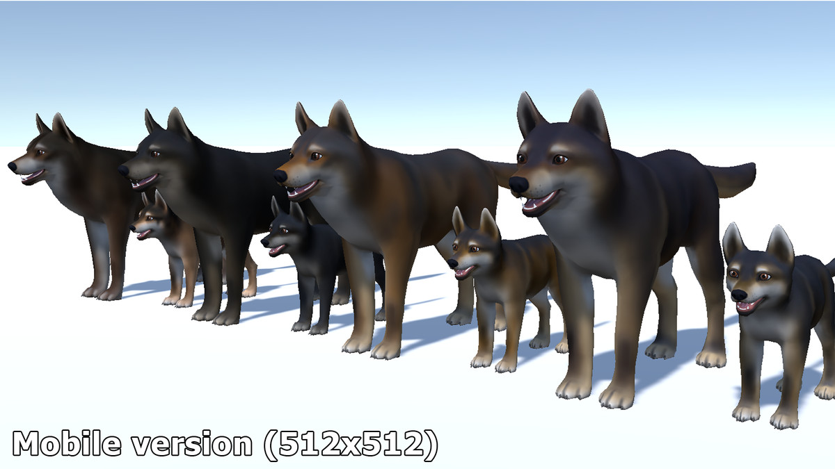 Cartoon - Wolf