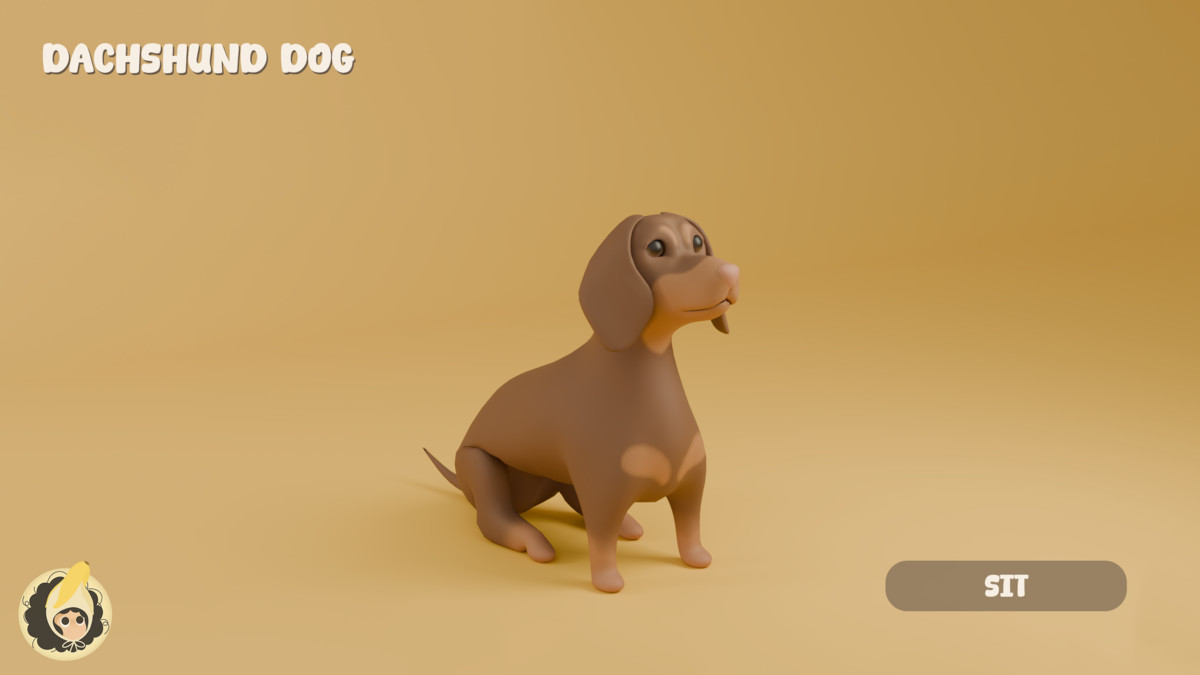 Animated Dachshund Dog
