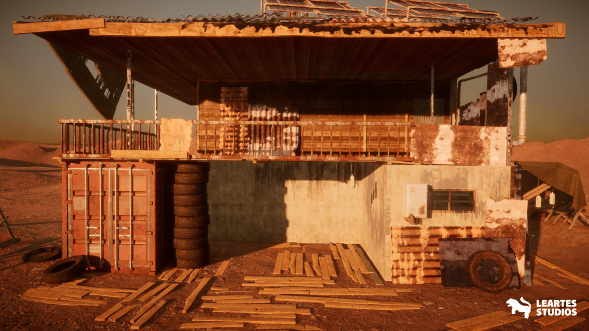 Post Apocalyptic Desert Environment ( Post Desert Apocalyptic Wild Desert 3D )