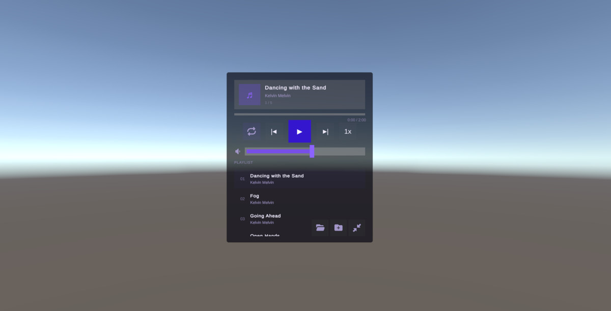Music Player — Drop-in Runtime Audio UI