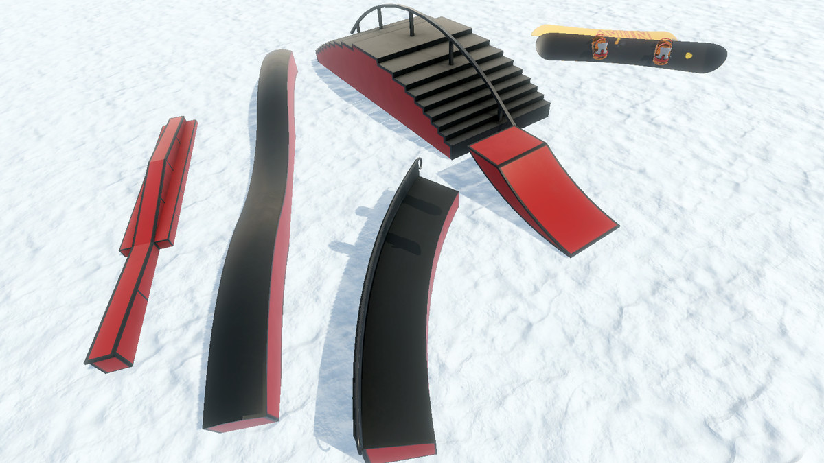 Snowboards & Jump Ramps