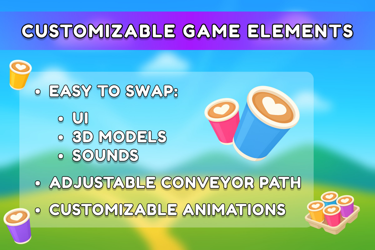 Conveyor Sort Puzzle | Template + Editor