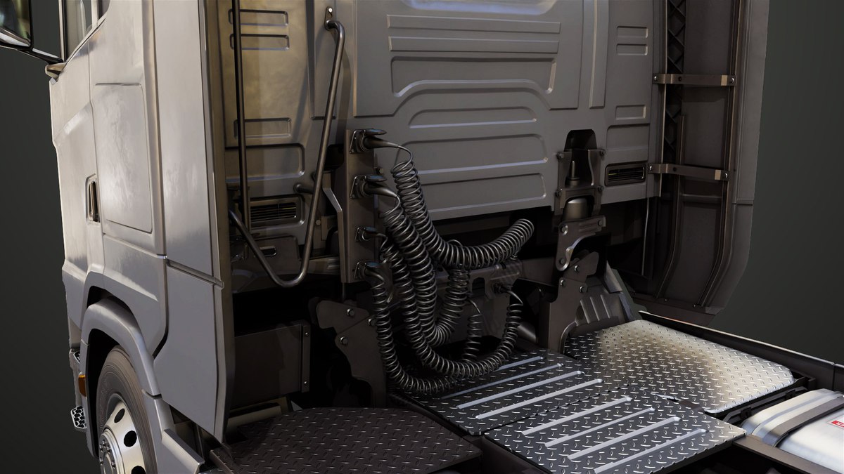 Heavy Truck Chassis 06 Interior URP HDRP Textures