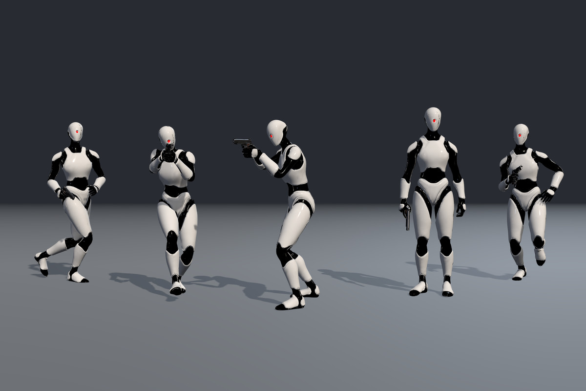 Female Pistol Animation