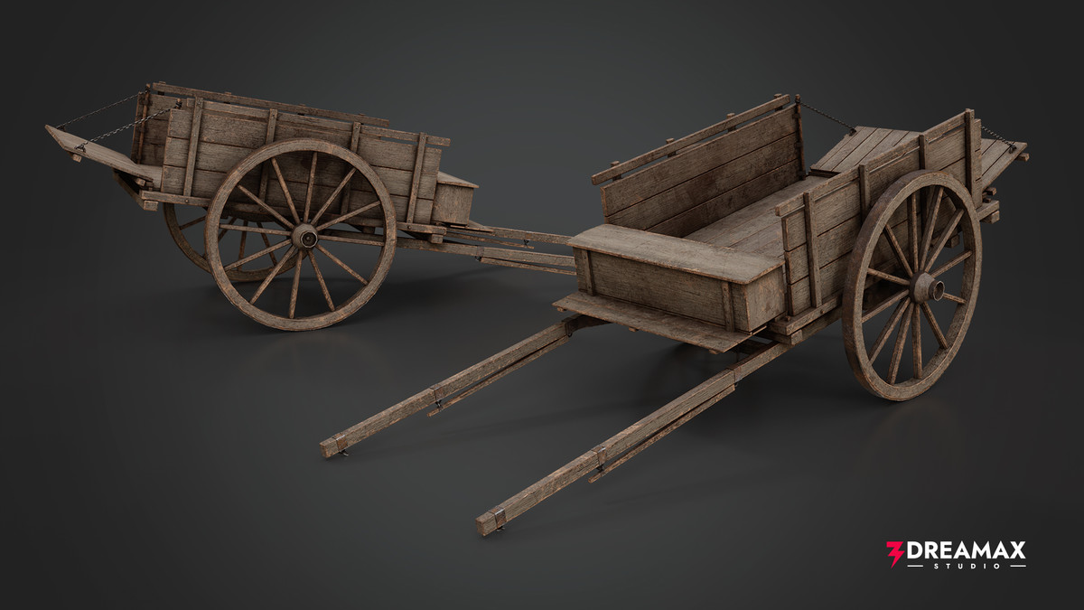 Medieval Wagons, Carts & Carriages Vol-1_ Historical Props