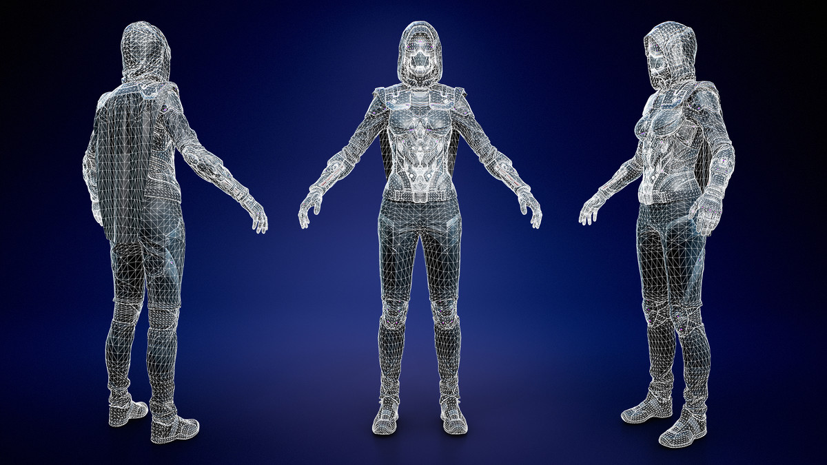 Cyberpunk Sniper - Female