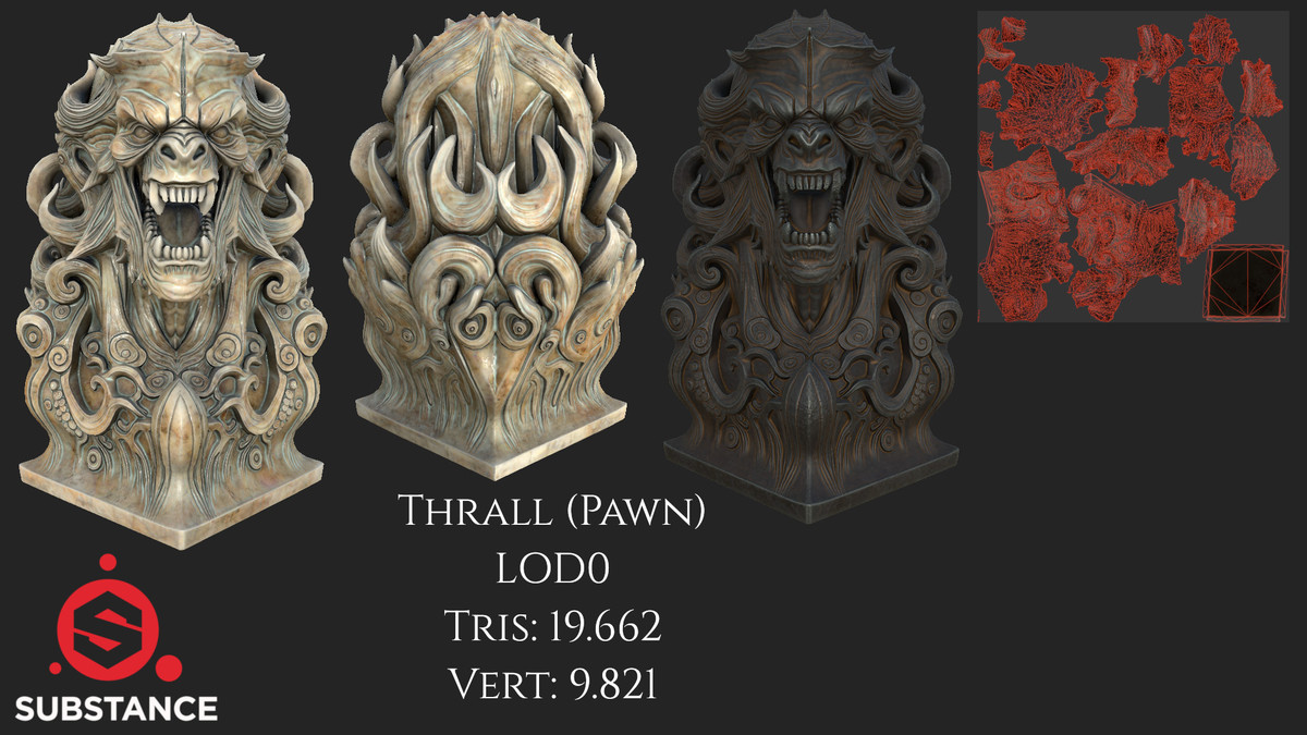 Dark Fantasy Chess Set / Statue Set