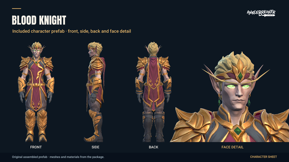 Stylized Elves Characters - Facial & Body Rig
