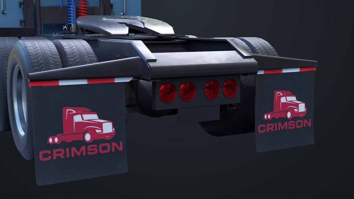 Heavy Truck Chassis 07 Cyan and Grey URP HDRP Textures