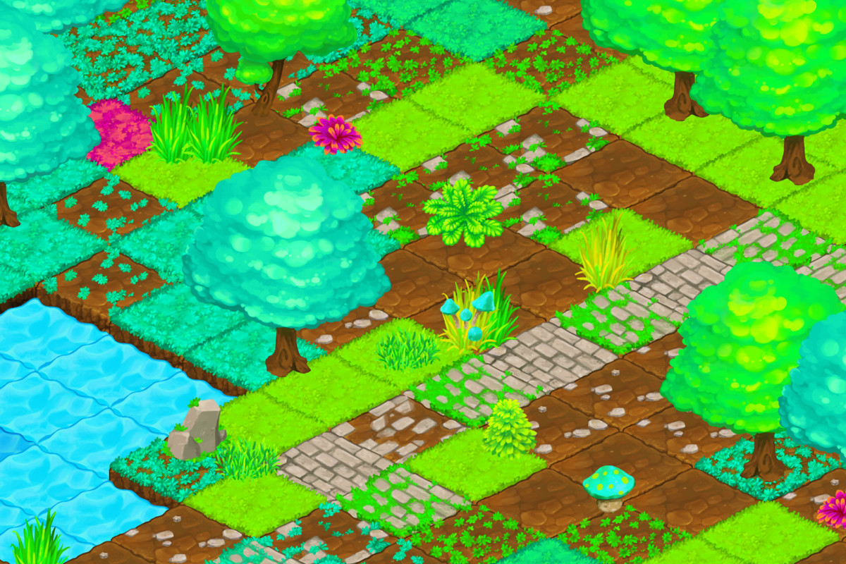 Forest - Isometric Block Tileset