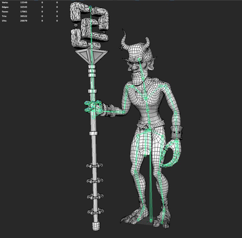 Alien Warrior Guard with Staff