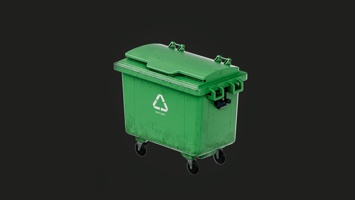 Outdoor Trash Can